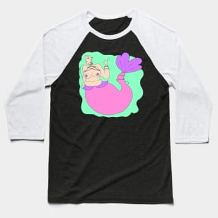 Curvy Mermaid Baseball T-Shirt